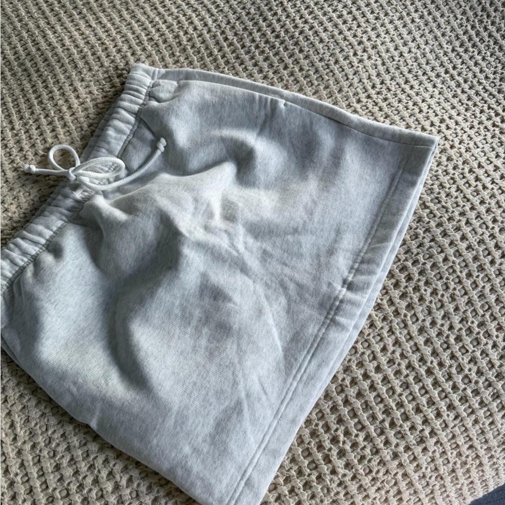 Aritzia Wilfred FreeHeather Gray Drawstring Skirt